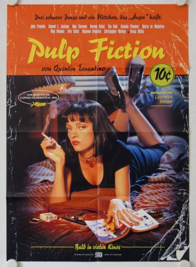 Pulp Fiction original release german movie poster